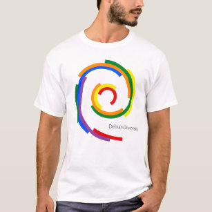 Camiseta Diversidade de Debian