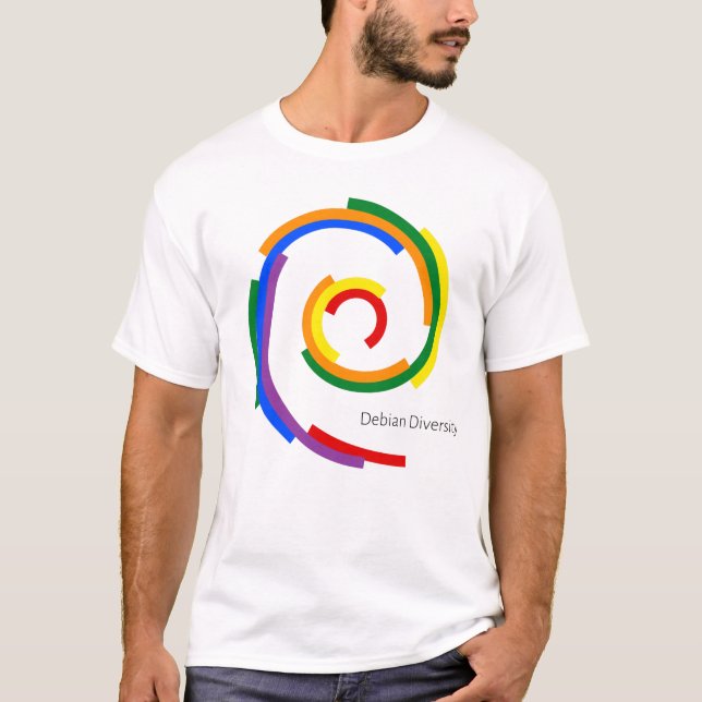 Camiseta Diversidade de Debian (Frente)