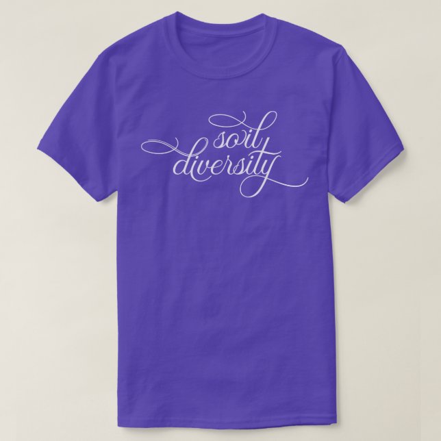 Camiseta diversidade do solo (Frente do Design)