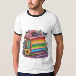 Camiseta Diversidade doce: alegria colorida em cada mordida