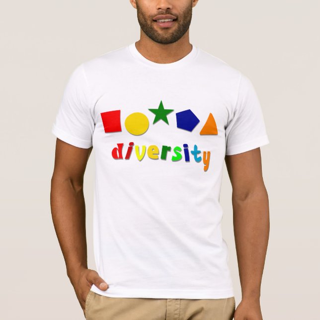 Camiseta Diversidade Formas T-Shirt (Frente)