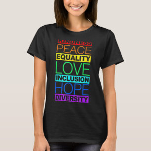 Camiseta Diversidade Igualdade Amor Paz Direitos Humanos So