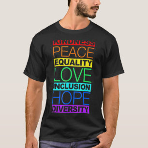 Camiseta Diversidade Igualdade Amor Paz Direitos Humanos So