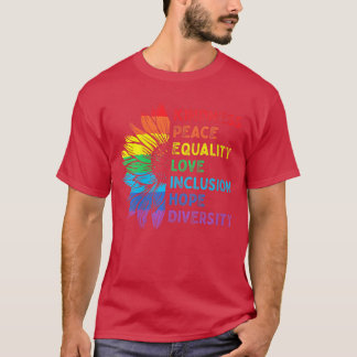 Camiseta Diversidade Inclusão Igualdade Direitos Humanos Fe