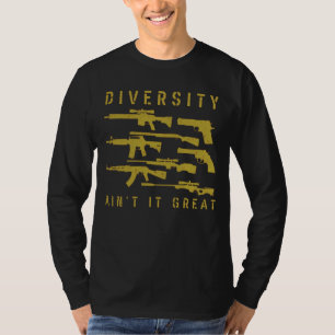 Camiseta Diversidade não é Excelente de TI trocadilho de 