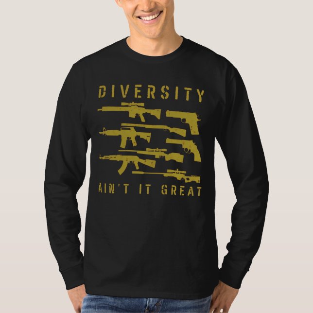 Camiseta Diversidade não é Excelente de TI trocadilho de al (Frente)