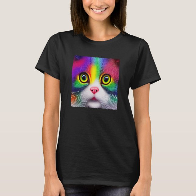 Camiseta Diversity Love Happiness Peace Creative Cute Rainb (Frente)