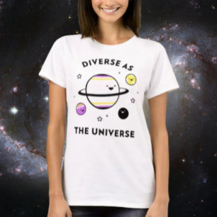 Camiseta Diverso Como O Universo