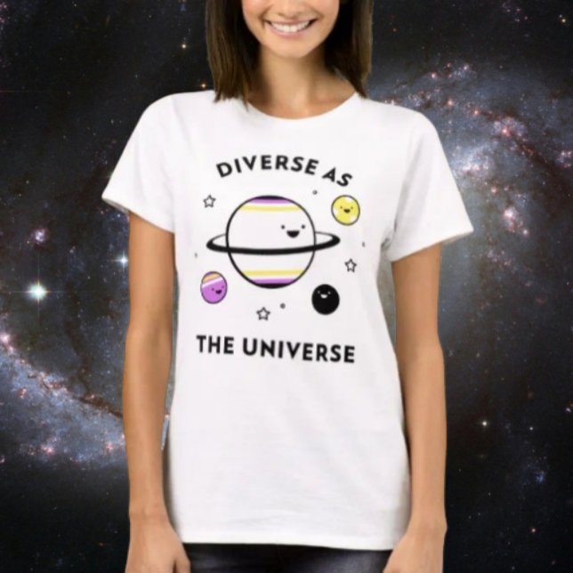 Camiseta Diverso Como O Universo (Criador carregado)