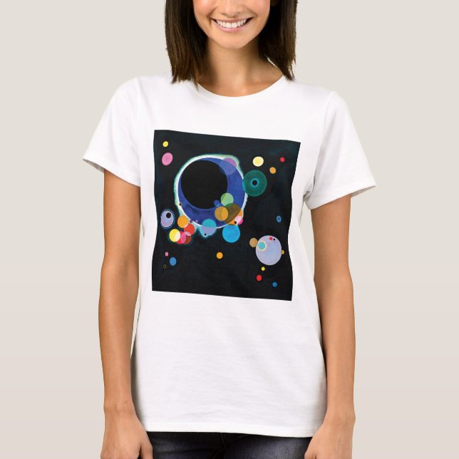 Camiseta Diversos círculos por Wassily Kandinsky (Frente)