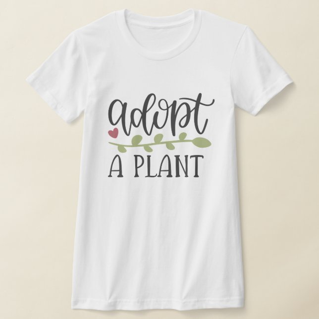 CAMISETA DIVERTE-SE ADOTANDO UMA PLANTA  (Postura )