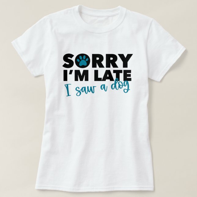 Camiseta Divertida Amante de Cachorro (Frente do Design)