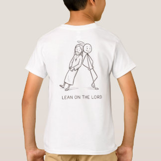 Camiseta Divertida com Figura de Jesus e 'Confie n