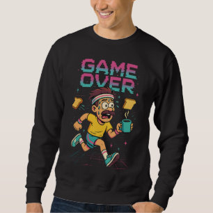 Camiseta Divertida Corrida do Café Retro “Game Ove