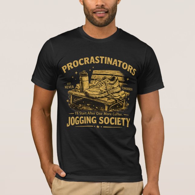 Camiseta Divertida da Sociedade de Corredores Proc (Frente)