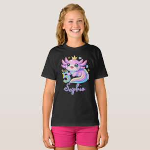 Camiseta Divertida de Aniversário do Axolotl Alotl