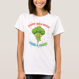 Camiseta Divertida de Brócolis – Design Feliz Holi