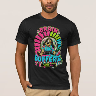 Camiseta Divertida de Buffering Cerebral
