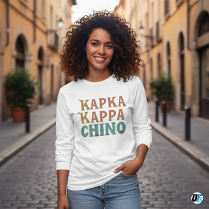 Camiseta Divertida de Café Kappa Kappa Chino