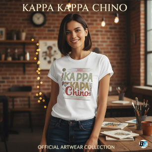 Camiseta Divertida de Café Kappa Kappa Chino