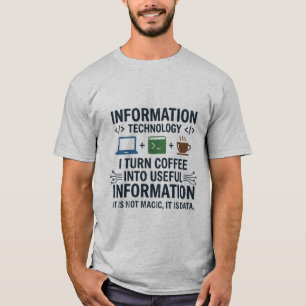 Camiseta Divertida de Ciência da Computação - Come