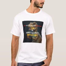 Camiseta Divertida de Dinossauro - Eu Sou um Monst