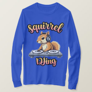 Camiseta Divertida de DJ Esquilo Vibrações de Fest