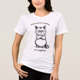 Camiseta Divertida de Gato | Motivação Carregando