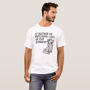 Camiseta Divertida de Gatos Engraçados para Quem P