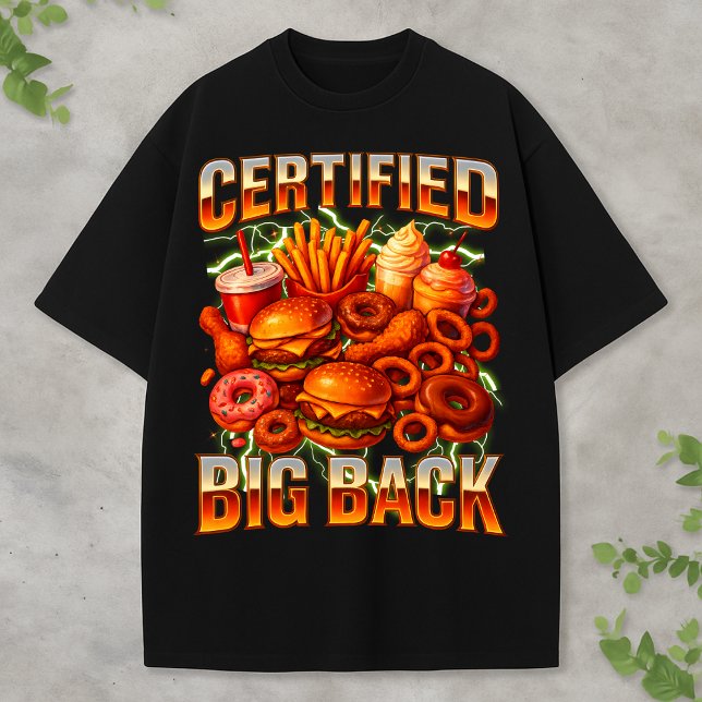 Camiseta Divertida de Grandes Costas com Estilo Re (Criador carregado)