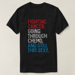 Camiseta Divertida de Guerra Contra o Câncer para