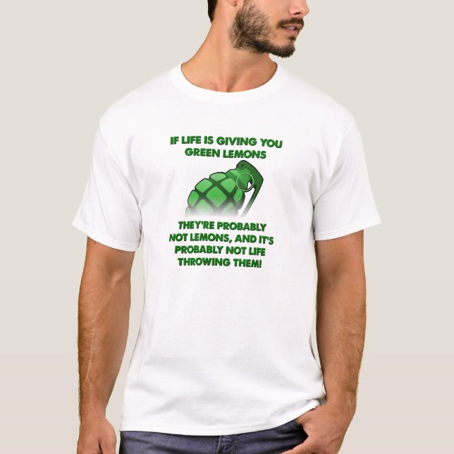 Camiseta Divertida de Limões Verdes (Frente)