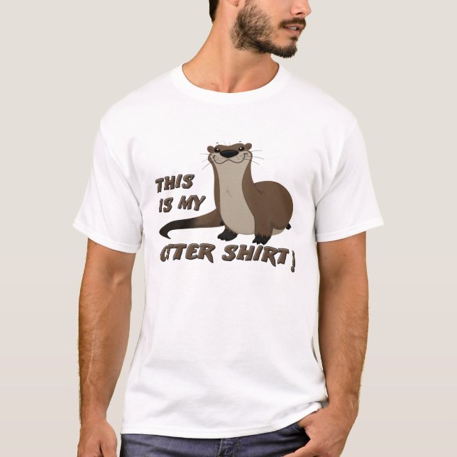 Camiseta Divertida de Lontra (Frente)