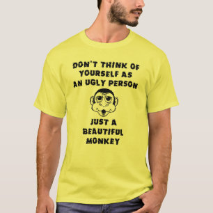 Camiseta Divertida de Macaco Engraçado Humor