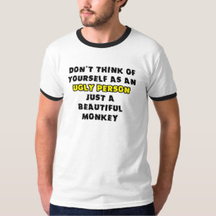 Camiseta Divertida de Macaco Engraçado Humor