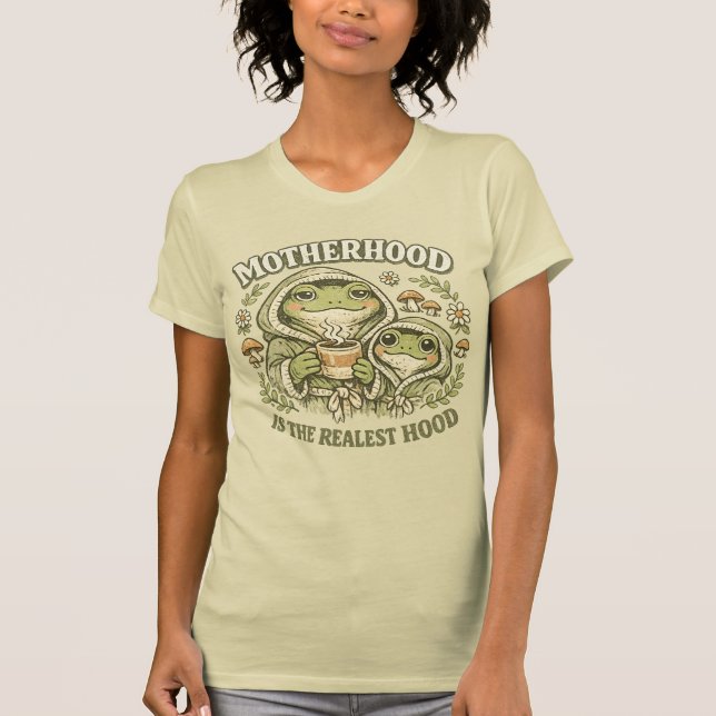 Camiseta Divertida de Mãe Sapo Mãe é a Verdadeira  (Frente)