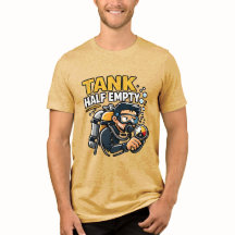 Camiseta Divertida de Mergulhador - Tanque Meio Va