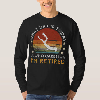 Camiseta Divertida de Mergulho para Aposentados - 