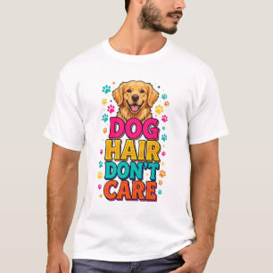 Camiseta Divertida de Pet 'Não Me Importo com Cabe