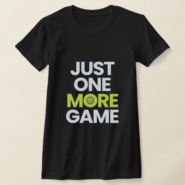 Camiseta Divertida de Pickleball – Só Mais Uma Par (Postura )