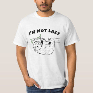 Camiseta Divertida de Preguiça, Não Sou Preguiçoso