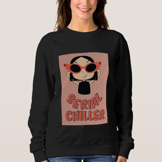 Camiseta Divertida de Serial Chiller | Garota Fofa (Frente)