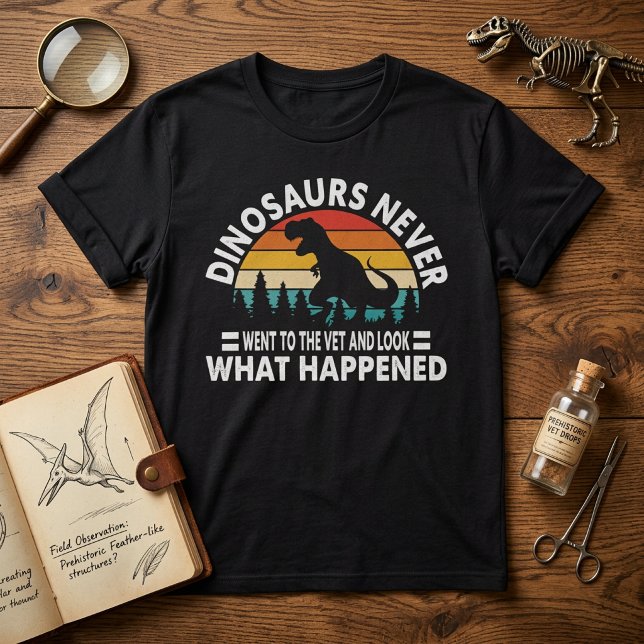 Camiseta Divertida de T-Rex - Dinossauros Nunca Fo (Criador carregado)