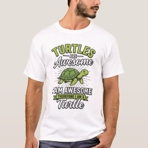 Camiseta Divertida de Tartaruga Vintage é Incrível