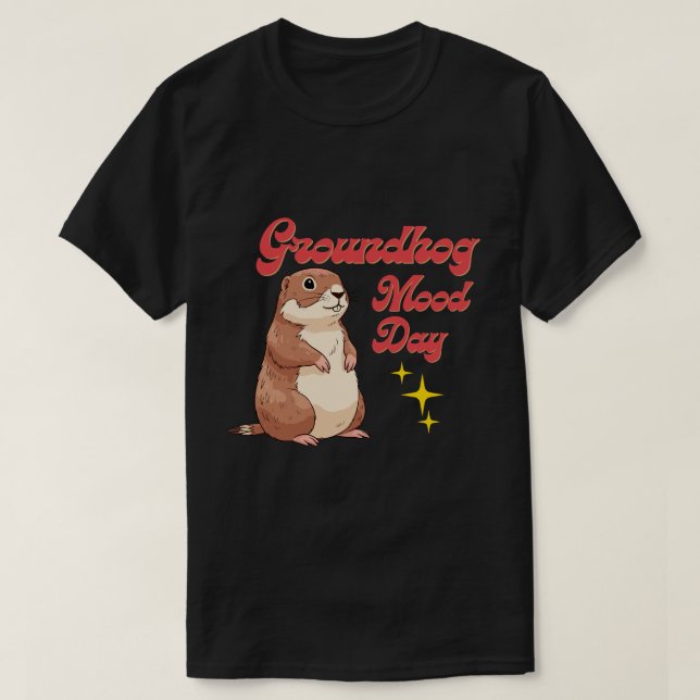 Camiseta Divertida do Dia do Groundhog - Humor do  (Frente do Design)