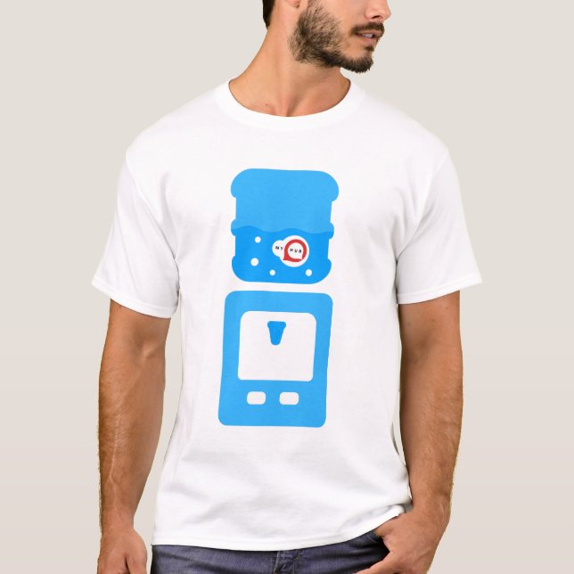 Camiseta divertida do escritório do MyHub "Water C (Frente)
