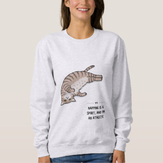 Camiseta Divertida do Gato Preguiçoso – “Não Estou
