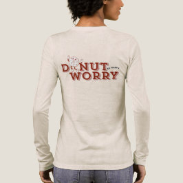 Camiseta Divertida Donut Worry Be Happy Retro