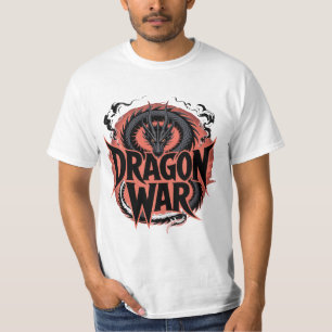 Camiseta Divertida e Fofa de Guerra de Dragão Pres