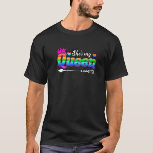 Camiseta Divertida Ela é a minha Rainha a combinar Casais l